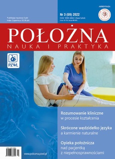 The cover of the book titled: Położna. Nauka i Praktyka 3/2022