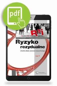 The cover of the book titled: Ryzyko rezydualne- chorób układu sercowo naczyniowego, t.1