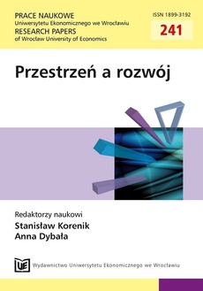 The cover of the book titled: Przestrzeń a rozwój