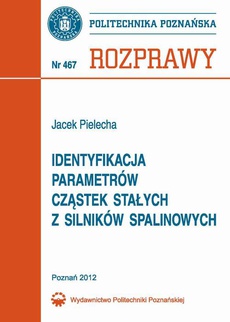 The cover of the book titled: Identyfikacja parametrów cząstek stałych z silników spalinowych