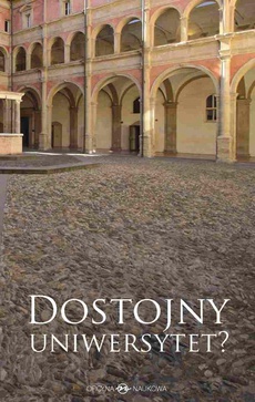 The cover of the book titled: Dostojny uniwersytet?