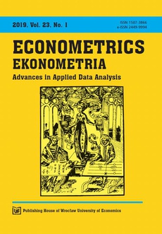 The cover of the book titled: Ekonometria 23/1