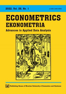 The cover of the book titled: Ekonometria 26/1