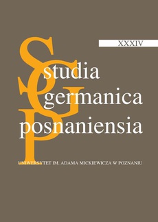 Okładka książki o tytule: Studia Germanica Posnaniensia XXXIV