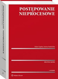 Обкладинка книги з назвою:Postępowanie nieprocesowe
