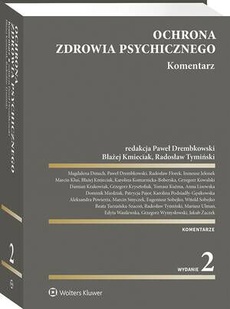 The cover of the book titled: Ochrona zdrowia psychicznego. Komentarz