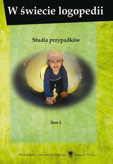 Обложка книги под заглавием:W świecie logopedii. T. 2: Studia przypadków
