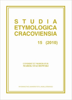 The cover of the book titled: Studia Etymologica Cracoviensia 15 (2010)
