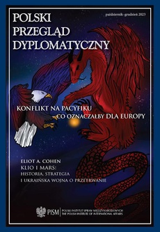 Обложка книги под заглавием:Polski Przegląd Dyplomatyczny 4/2023