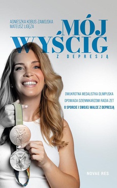 The cover of the book titled: Mój wyścig z depresją