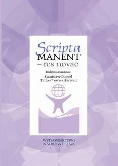 The cover of the book titled: Scripta manent - res novae