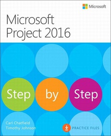 The cover of the book titled: Microsoft Project 2016 Krok po kroku