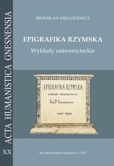 Обложка книги под заглавием:Epigrafika rzymska. Wykłady uniwersyteckie