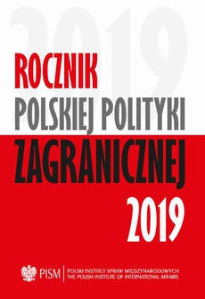 Обложка книги под заглавием:Rocznik Polskiej Polityki Zagranicznej 2019