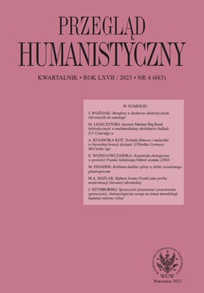 The cover of the book titled: Przegląd Humanistyczny 2023/4 (483)