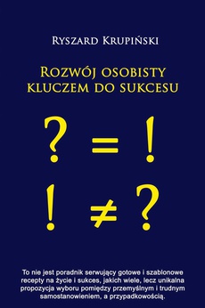 The cover of the book titled: Rozwój osobisty kluczem do sukcesu