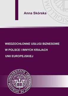 Okładka książki o tytule: Wiedzochłonne usługi biznesowe w Polsce i innych krajach Unii Europejskiej