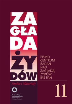 The cover of the book titled: Zagłada Żydów. Studia i Materiały nr 11 R. 2015