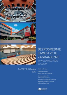 The cover of the book titled: Bezpośrednie inwestycje zagraniczne w województwie łódzkim