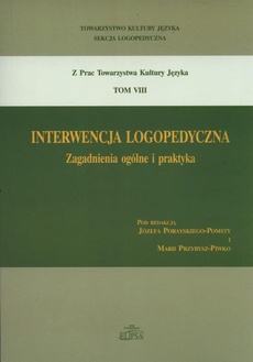 The cover of the book titled: Interwencja logopedyczna