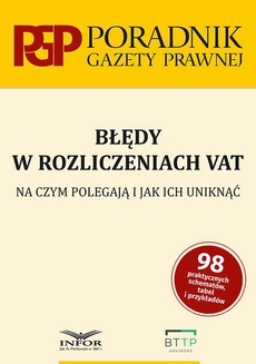 The cover of the book titled: Błędy w rozliczeniach VAT