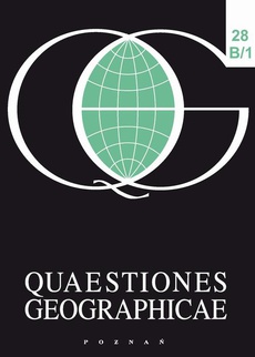 The cover of the book titled: QUAESTIONES GEOGRAPHICAE. Series B Human Geography and Spatial Management 28B/1