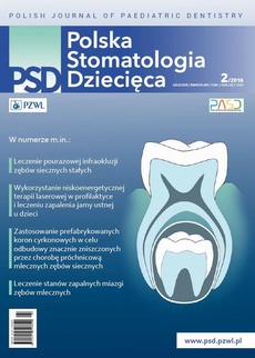 The cover of the book titled: Polska Stomatologia Dziecięca 2/2016