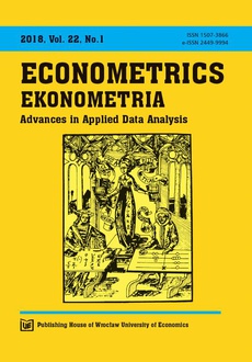 The cover of the book titled: Ekonometria 22/1