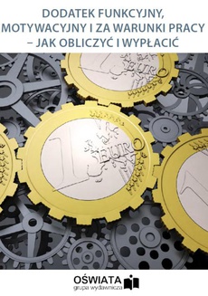 The cover of the book titled: Dodatek funkcyjny, motywacyjny i za warunki pracy – jak obliczyć i wypłacić