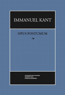 Okładka książki o tytule: Opus postumum (wybór)