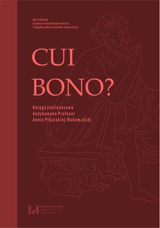 Okładka książki o tytule: Cui bono?