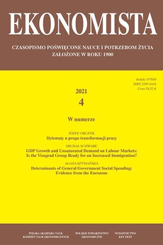 Обложка книги под заглавием:Ekonomista 2021 nr 4