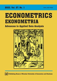 Okładka książki o tytule: Ekonometrics, Vol. 27 no. 1