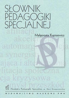 The cover of the book titled: Słownik pedagogiki specjalnej