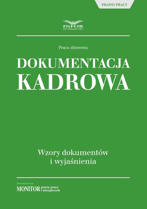 The cover of the book titled: Dokumentacja kadrowa