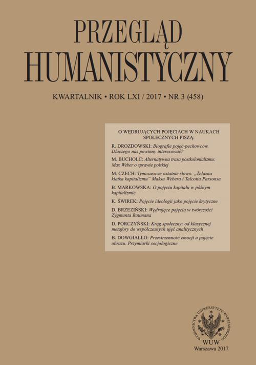 Okładka książki o tytule: Przegląd Humanistyczny 2017/3 (458)
