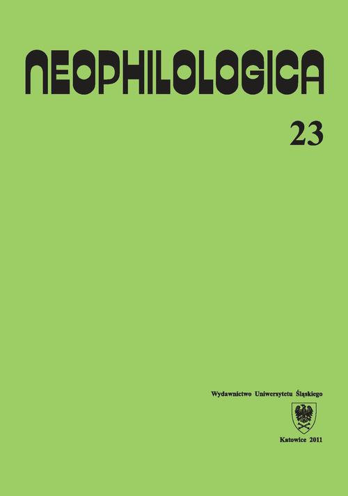 Okładka książki o tytule: Neophilologica. Vol. 23: Le figement linguistique et les trois fonctions primaires (prédicats, arguments, actualisateurs) et autres études
