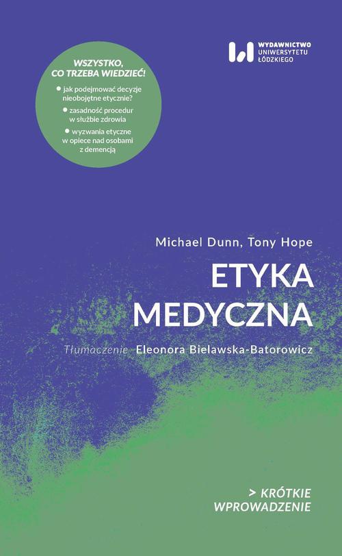 Okładka książki o tytule: Etyka medyczna