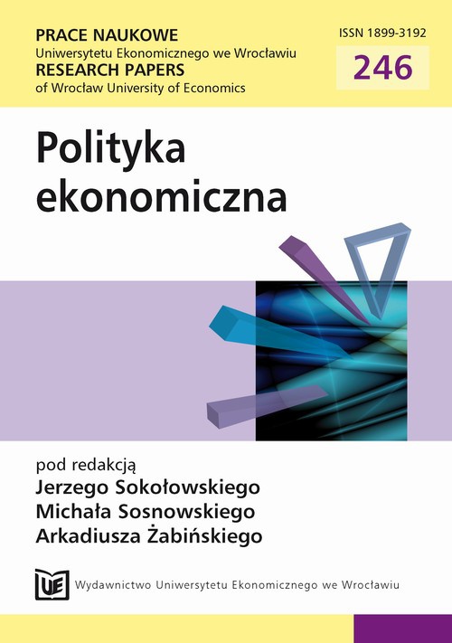 Okładka książki o tytule: Polityka ekonomiczna