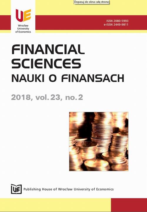 Okładka książki o tytule: Financial Sciences 23/2
