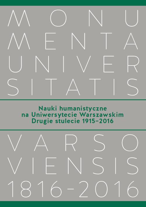 The cover of the book titled: Nauki humanistyczne na Uniwersytecie Warszawskim. Tom 2