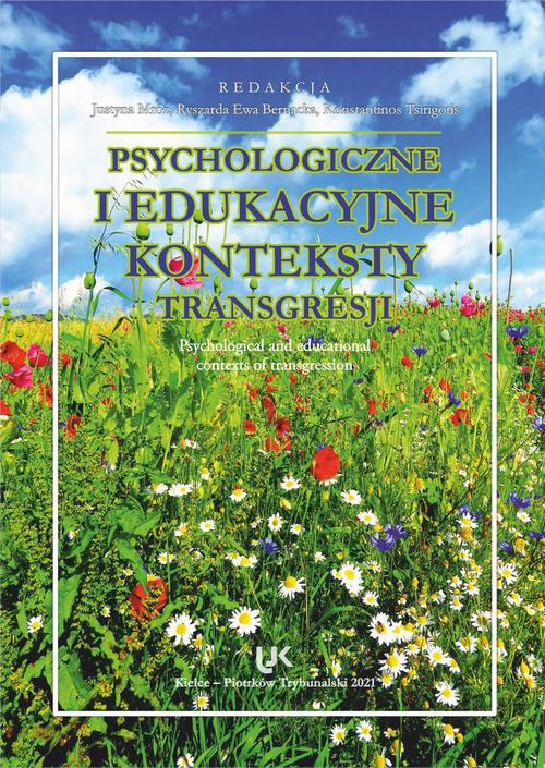 Okładka książki o tytule: Psychologiczne i edukacyjne konteksty transgresji. Psychological and educational contexts of transgression.