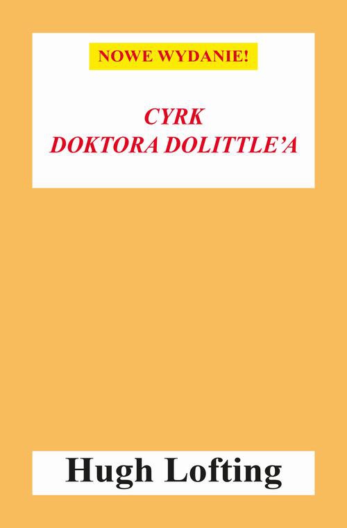 Okładka:Cyrk doktora Dolittle'a 