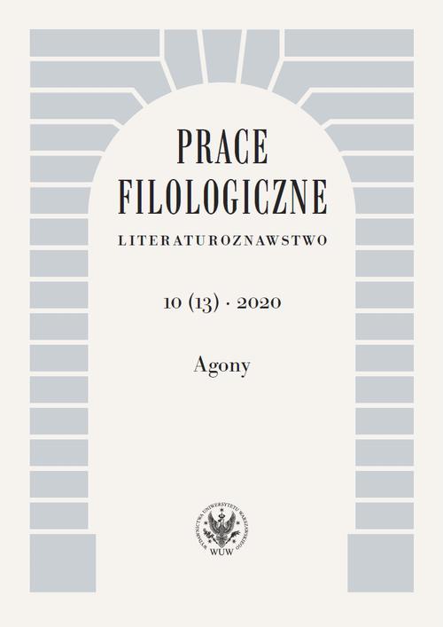 Okładka książki o tytule: Prace Filologiczne. Literaturoznawstwo 10 (13) 2020