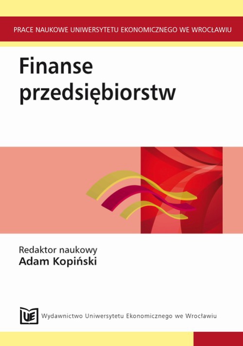 The cover of the book titled: Finanse przedsiębiorstw