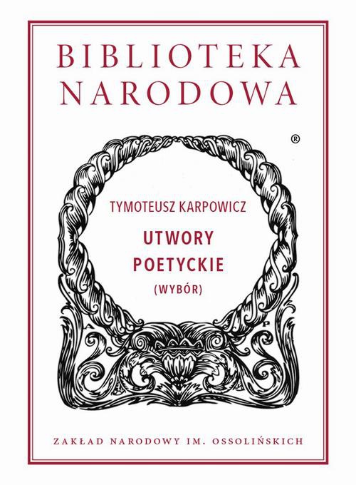 The cover of the book titled: Utwory poetyckie (wybór)