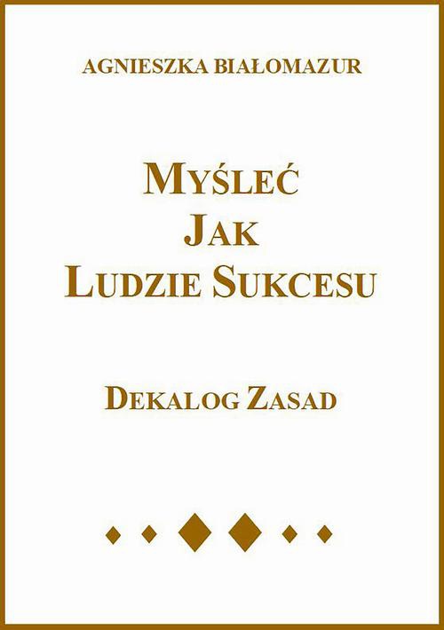The cover of the book titled: Myśleć jak ludzie sukcesu