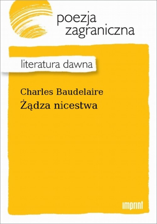 Обложка книги под заглавием:Żądza nicestwa
