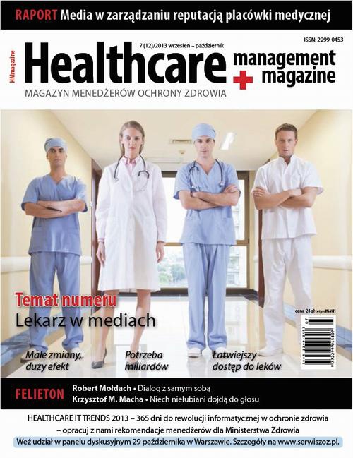 Okładka książki o tytule: Healthacare Management Magazine 7 (12)/2013 wrzesień – październik