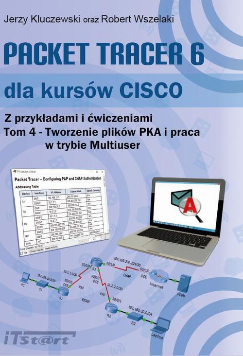 Обложка книги под заглавием:Packet Tracer 6 dla kursów CISCO Tom 4